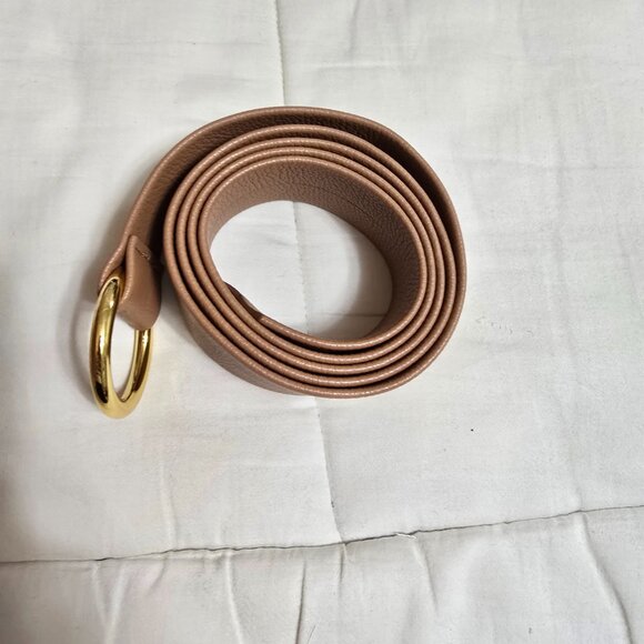 B-Low the Belt Vegan Leather Tan Belt with gold Ring - OS - Picture 5 of 5